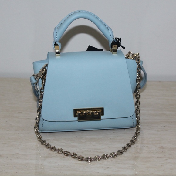 ZAC Zac Posen Blue Eartha Iconic Top Handle Mini Crossbody Bag - Picture 3 of 16